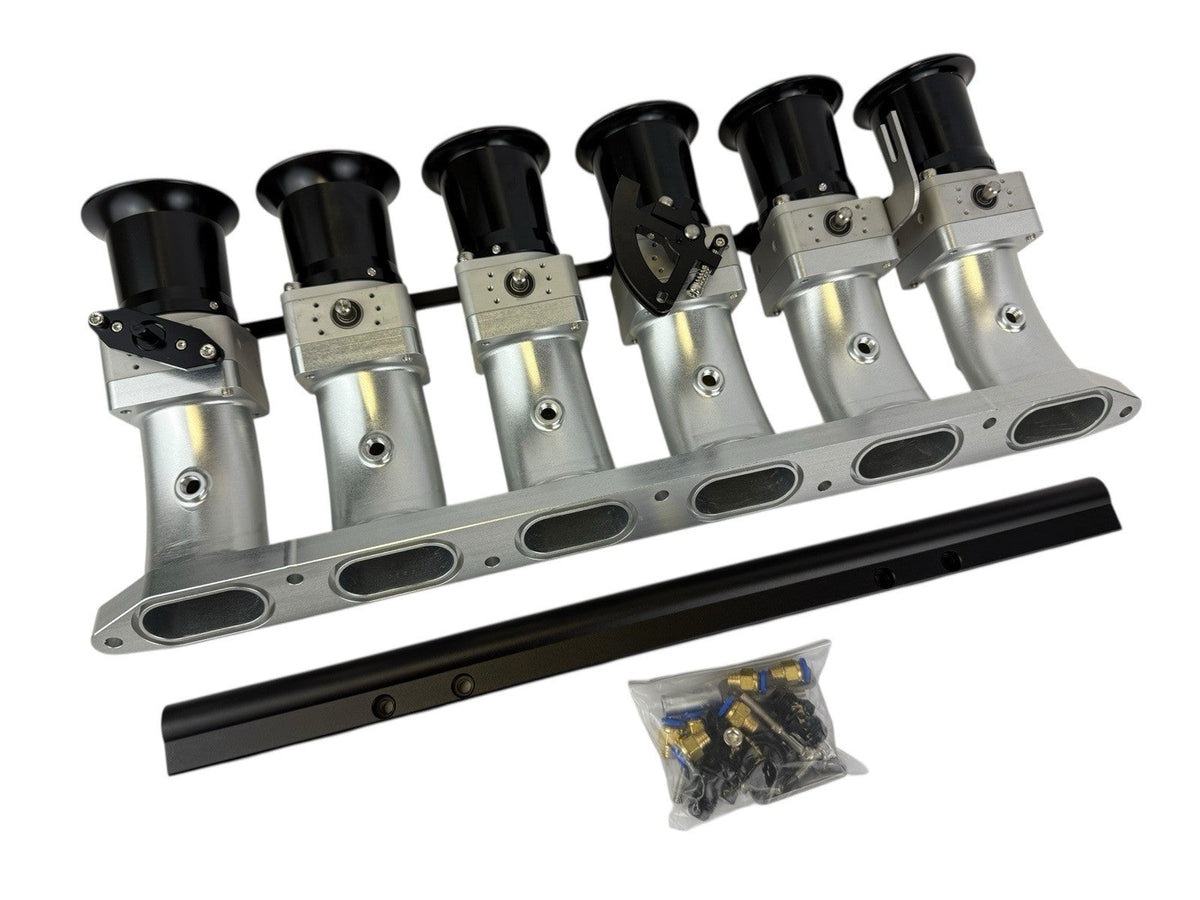 Billet CNC 50mm ITB Intake Manifold Individual Throttle Bodies For BMW M50 M52