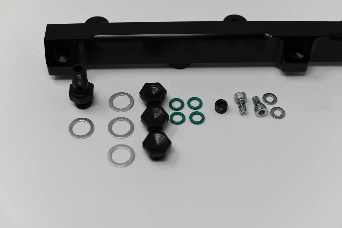 Jack Spania Racing H F Series high flow fuel rail for Honda Prelude H22 H23 and Accord F22 engine parts, shown in image.
