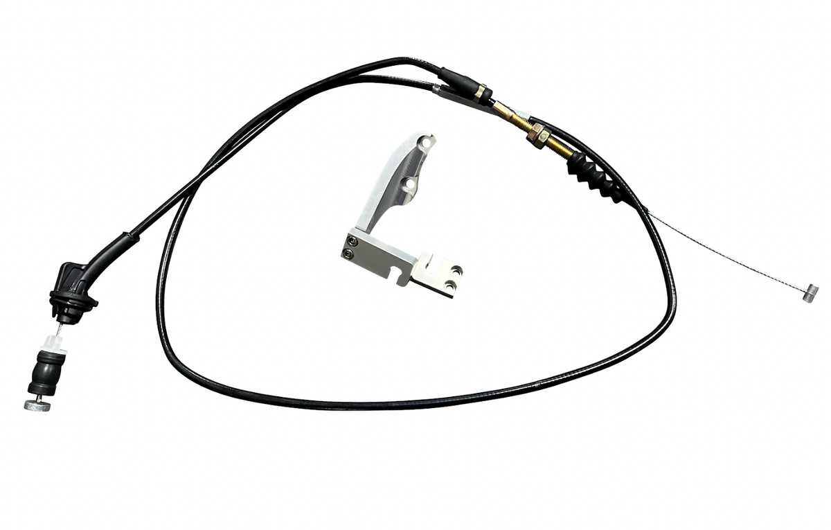 Jack Spania Racing K20 K24 K Series throttle body cable bracket for LHD RSX Type S engine swap, compatible with EG EK DC2 models.