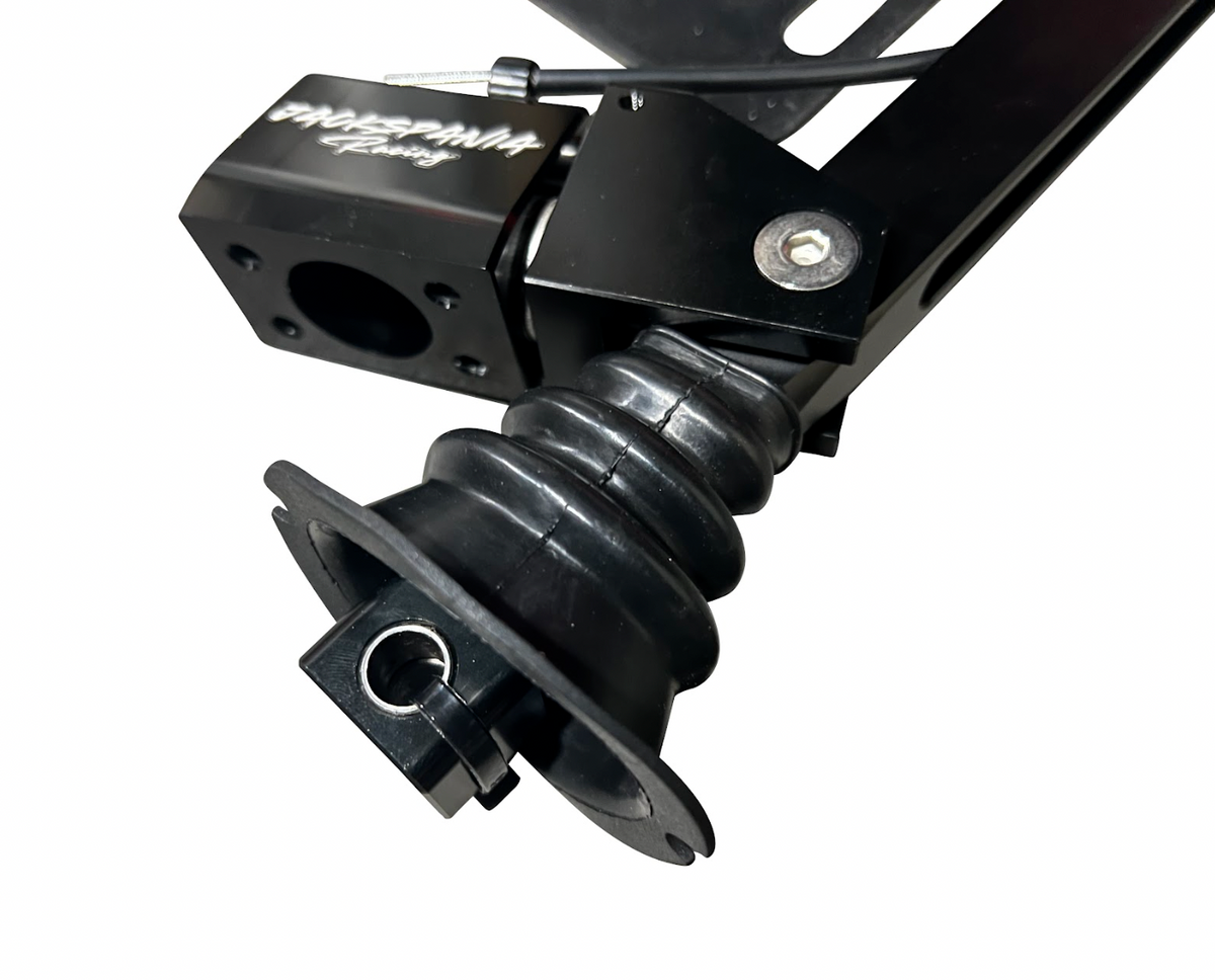 Short shifter V2 for GT86, FR-S, BRZ by Jack Spania Racing, showing the compact transmission part with mounting hardware.