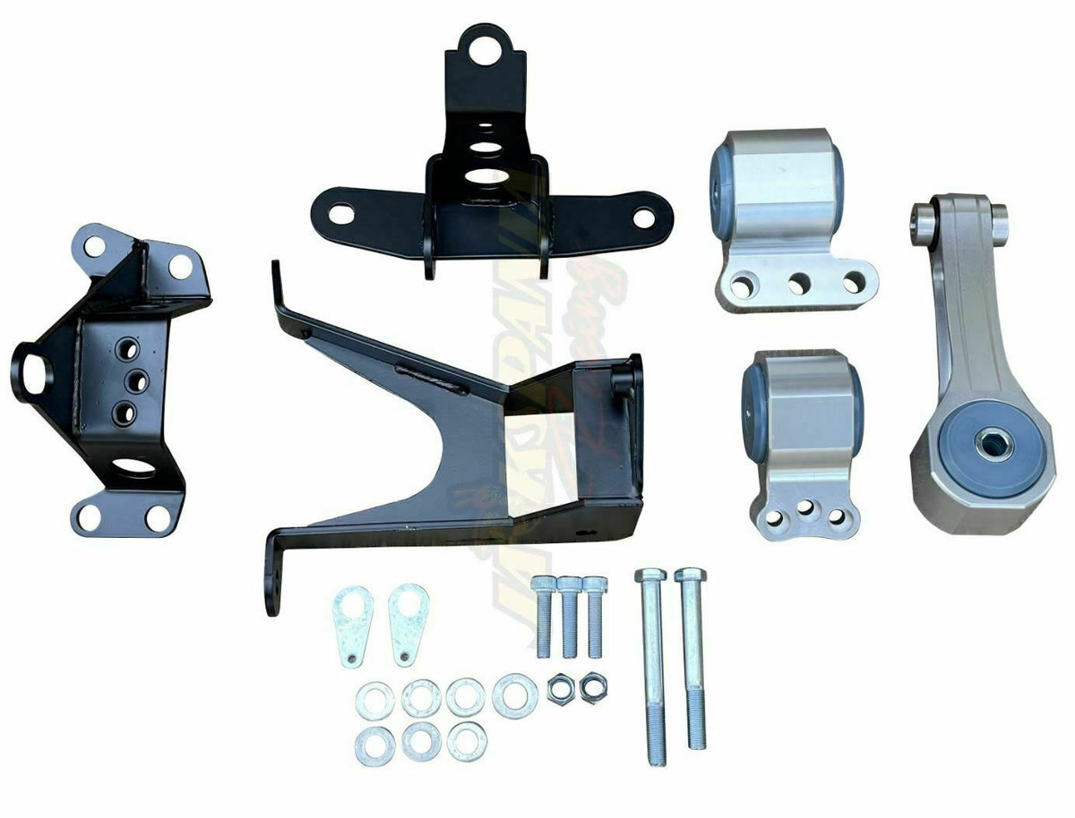 Jack Spania Racing engine mount kit for Honda Civic FK8 1.5T, includes replacement motor mounts for Si and EX models, manual transmission