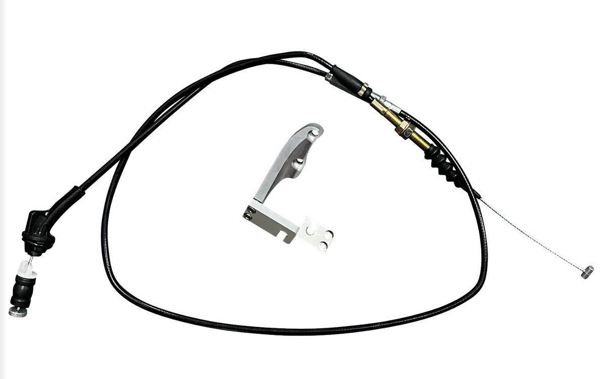 Jack Spania Racing K20 K24 K Series throttle body cable bracket for LHD RSX Type S engines, compatible with EG EK DC2 kits.