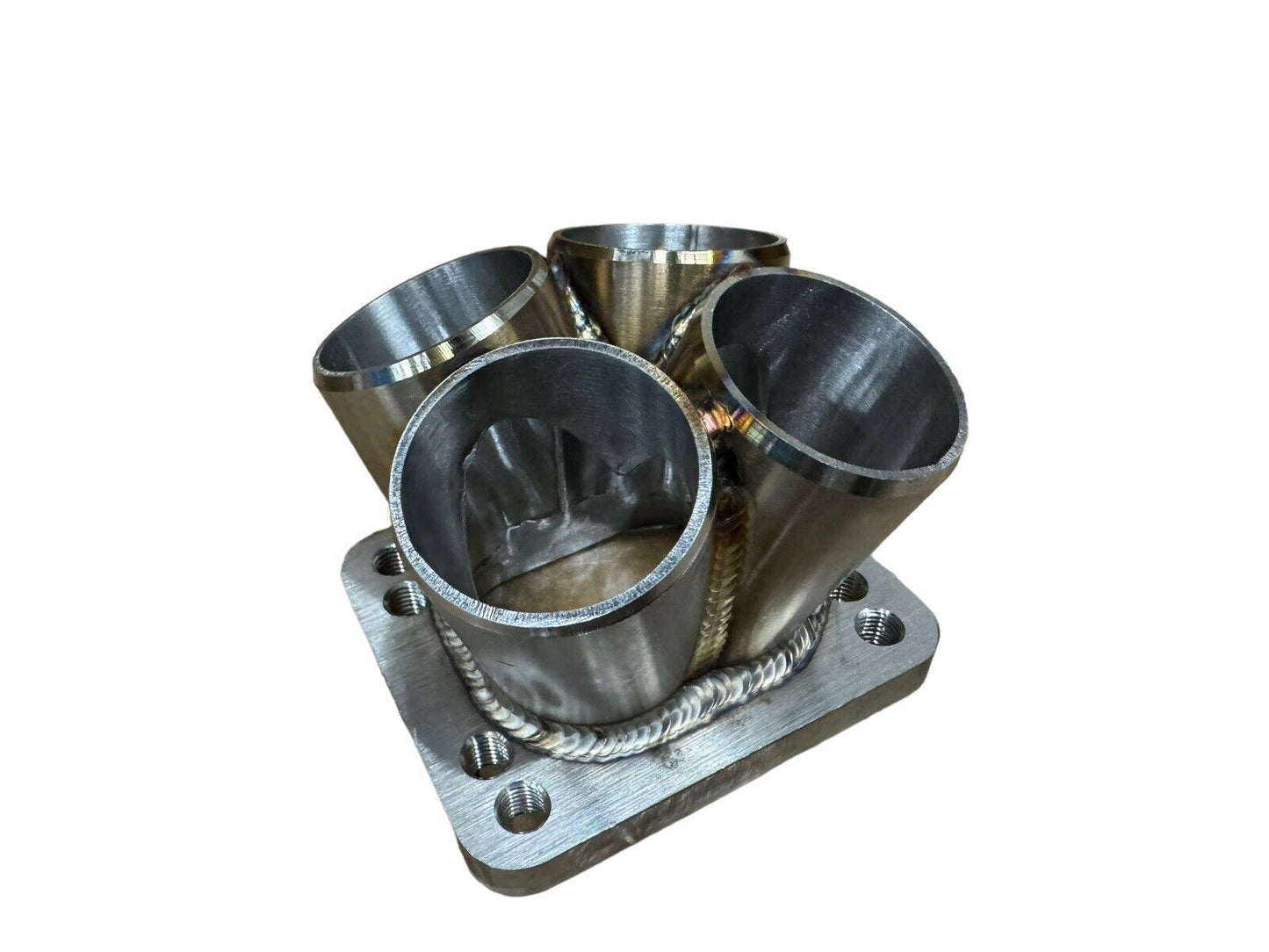 304 stainless steel 4-1 turbo merge collector with T3 T4 flange, TIG welded, 3mm thick engine part by JackSpania Racing