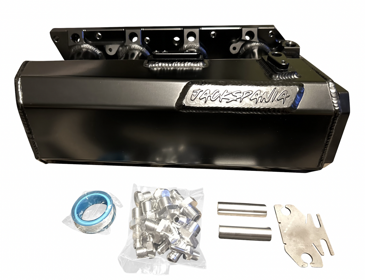Jack Spania Racing K Series sheet metal intake manifold for K20Z3 and K24 engines, compatible with K swap EG and EK Honda models.