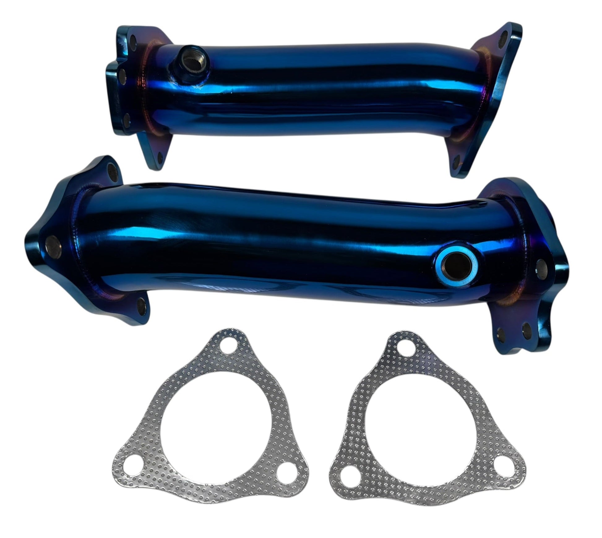 2020+ Chevrolet Corvette C8 high flow sport cat catalytic converter downpipes by JackSpania Racing, 3-inch exhaust parts