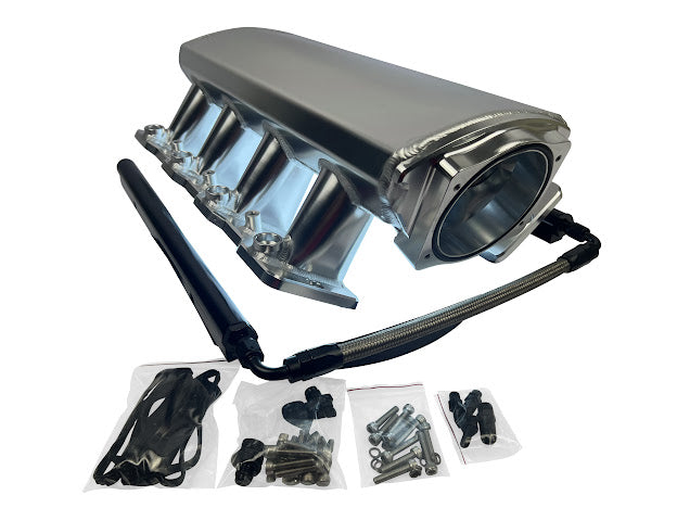 LS Low Profile Metal Intake Manifold by JackSpania Racing for LS1, LS2, LS6 engines with 92mm or 102mm cathedral ports