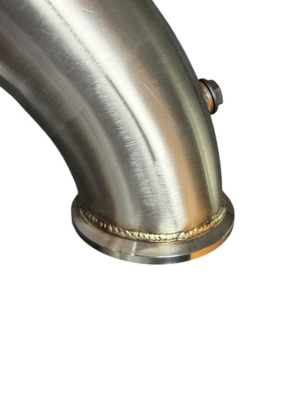 BMW B46 Racing Downpipe by JackSpania Racing for 120i, 220i, 230i, 320i, 330i, 420i, 430i, 630i, 730i 2016–2021, exhaust part.