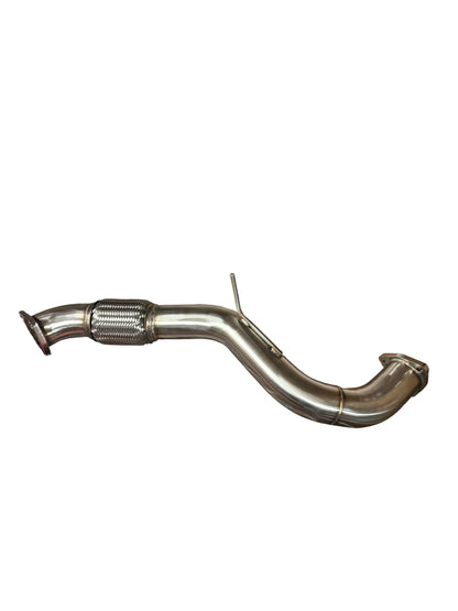 Honda Civic 1.5T Gen 10-11 and FL8 front pipe by JackSpania Racing, showing the stainless steel performance exhaust component.