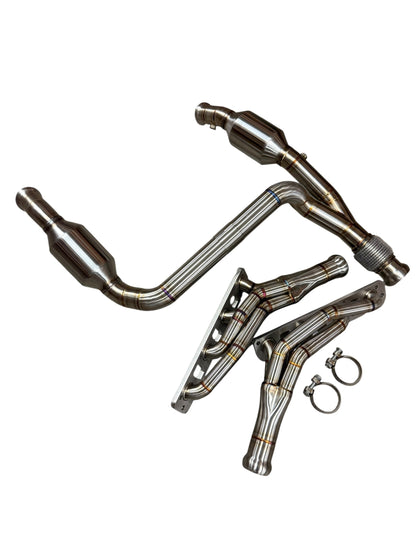 Jeep Wrangler 392 2021+ Long Tube Headers & Catted Y-Pipe 316 Stainless Steel