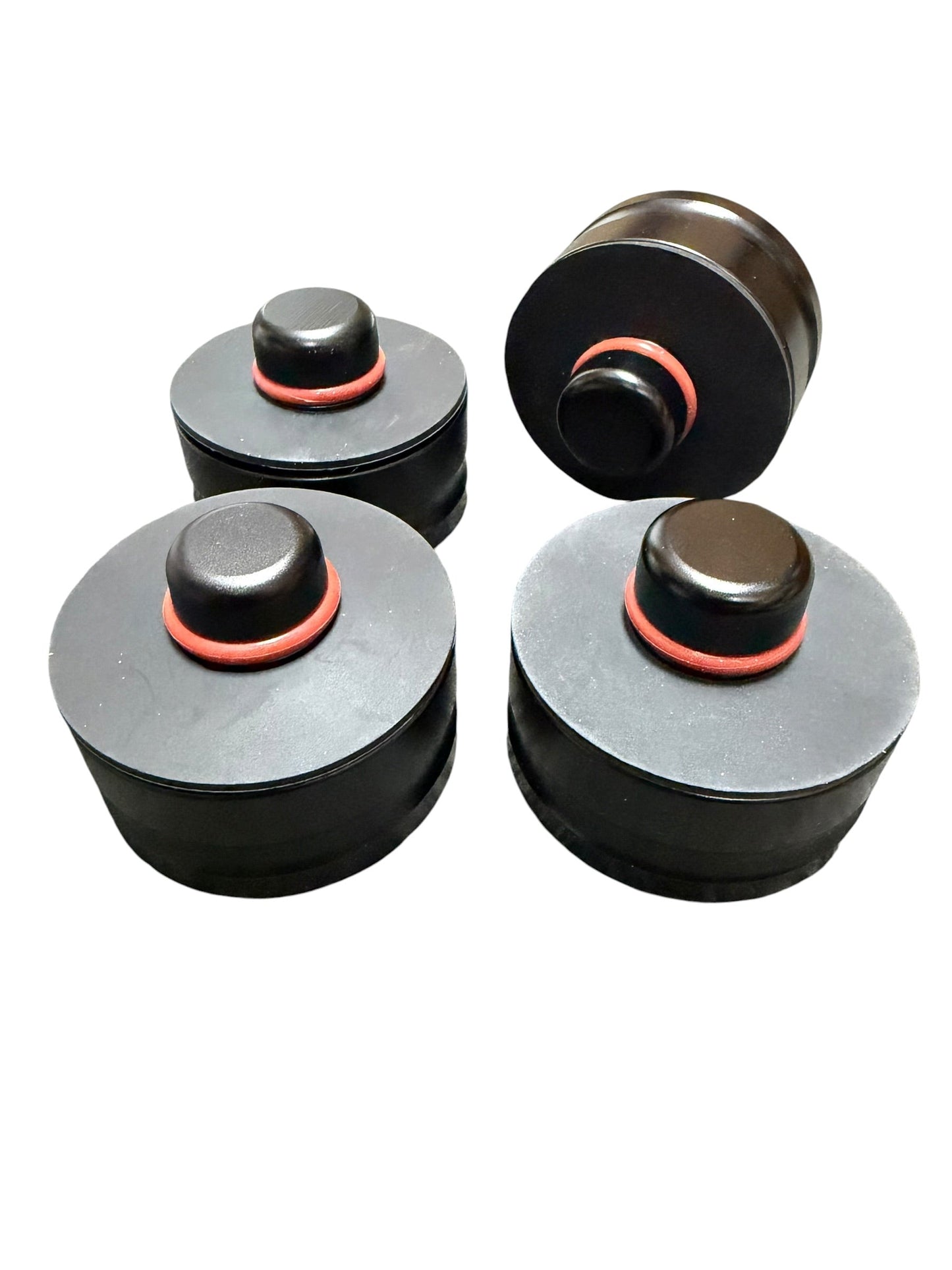 Billet aluminum car jack lifting pads adapter for Tesla Model 3, S, X, Y from Jack Spania Racing, low profile exterior tool.
