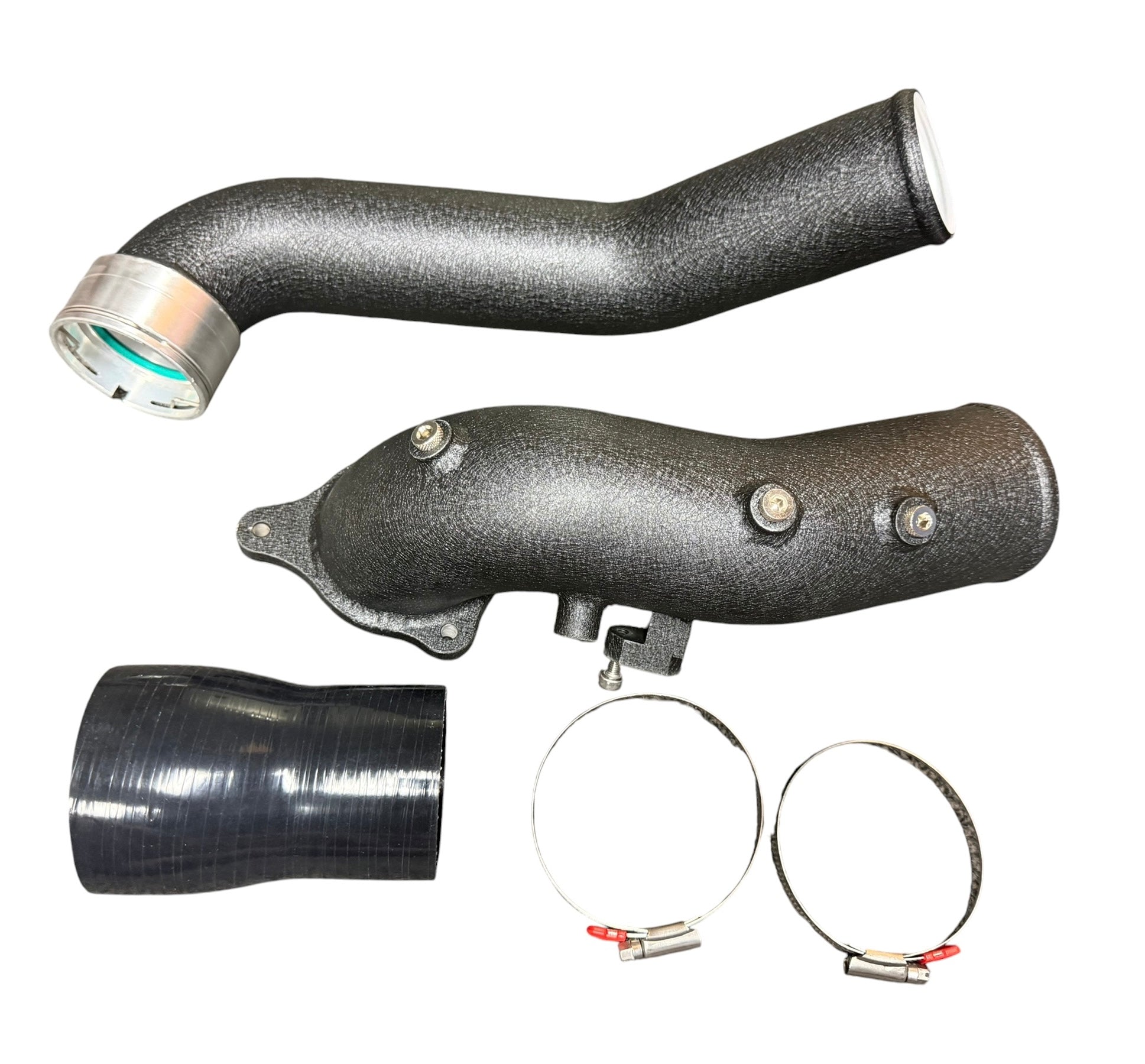 JackSpania Racing turbo charge pipe upgrade kit for BMW G20/G29 and Toyota GR Supra A90 B58 3.0L engine parts.
