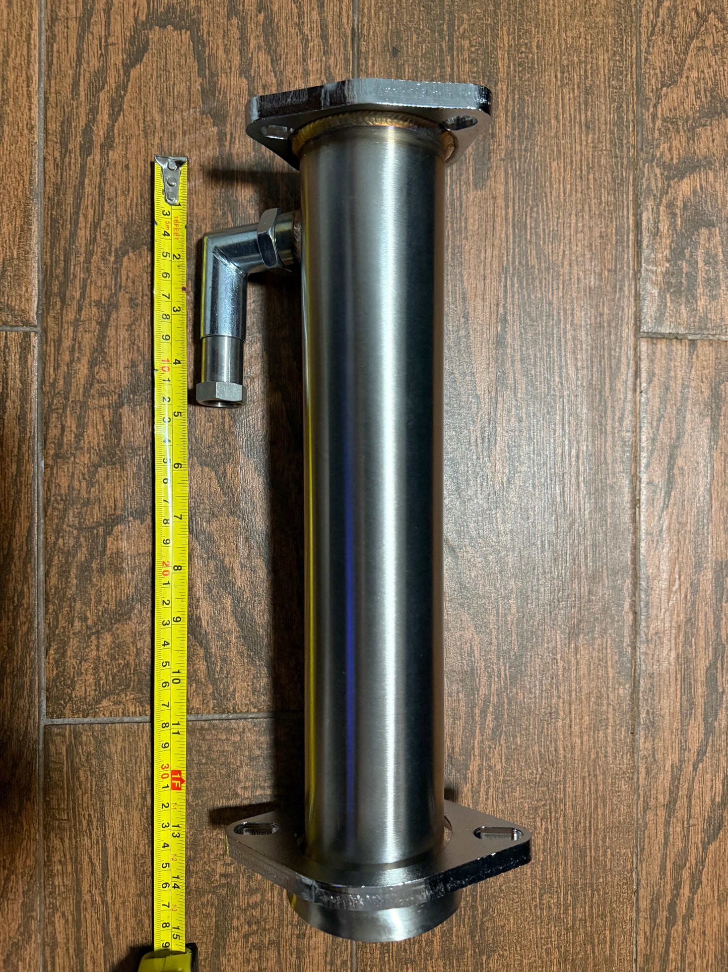 Universal 2.5-inch bolt-on test pipe for exhaust systems by JackSpania Racing, shown in the image.