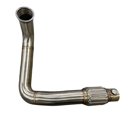Jack Spania Racing B Series turbo manifold downpipe with 44mm V-band, fits GSR B16 B18 B20 Civic Si DC2 EG EK exhaust parts