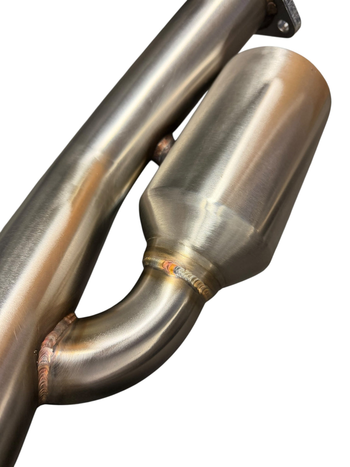 JackSpania Racing resonated catless Helmholtz downpipe for Nissan 350Z/370Z and Infiniti G35/G37 exhaust parts, test pipe with metal finish.