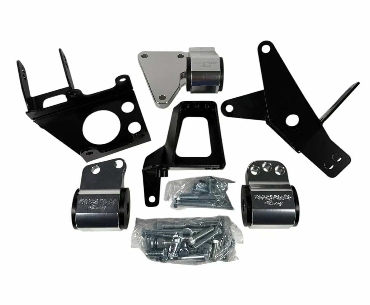 JackSpania Racing dual height K Series mount for 92-95 Civic, 94-01 Integra EG, and 70A Accord TSX transmission parts.