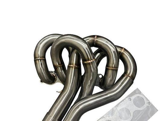 JackSpania Racing K Series K20 K24 RH Race K-Swap 4-2-1 Ramhorn Header for exhaust performance and engine upgrades.