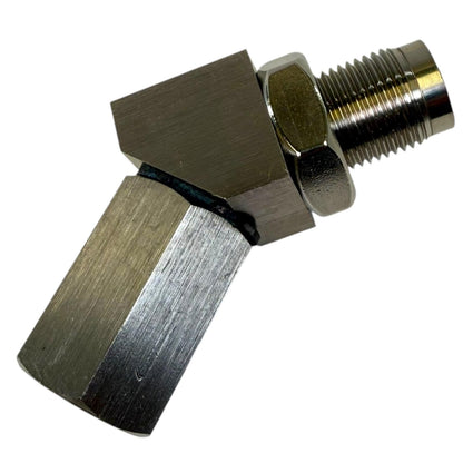 JackSpania Racing O2 Sensor Spacer for CEL Fix P0420 P0430, 45-degree exhaust part for improved sensor fit and performance.