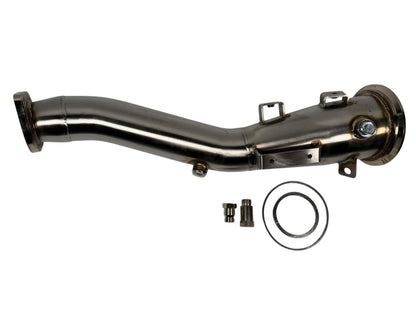 JackSpania Racing race downpipe with catalytic simulator for Lexus IS200T, IS300, RC200T 2.0T I4 exhaust part, 2015-2021.