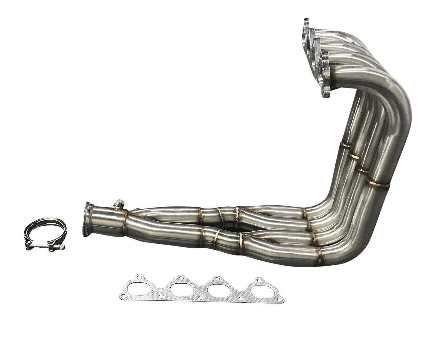 JackSpania Racing B Series Drag Race Tri-Y 3-inch collector exhaust header with big tubing for B16, B18, B20 engines.