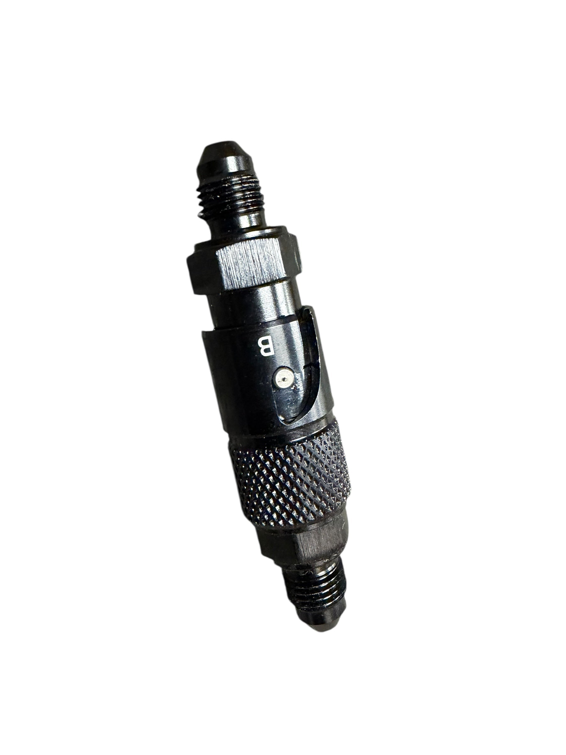 JackSpania Racing 3AN dry break quick release connector for clutch and brake fittings, showing the interior design and fitting details.