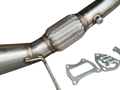 JackSpania Racing K Series Megaphone Header Downpipe for 2012-2015 Civic Si and 2013-2015 Acura ILX cast bellmouth exhaust part