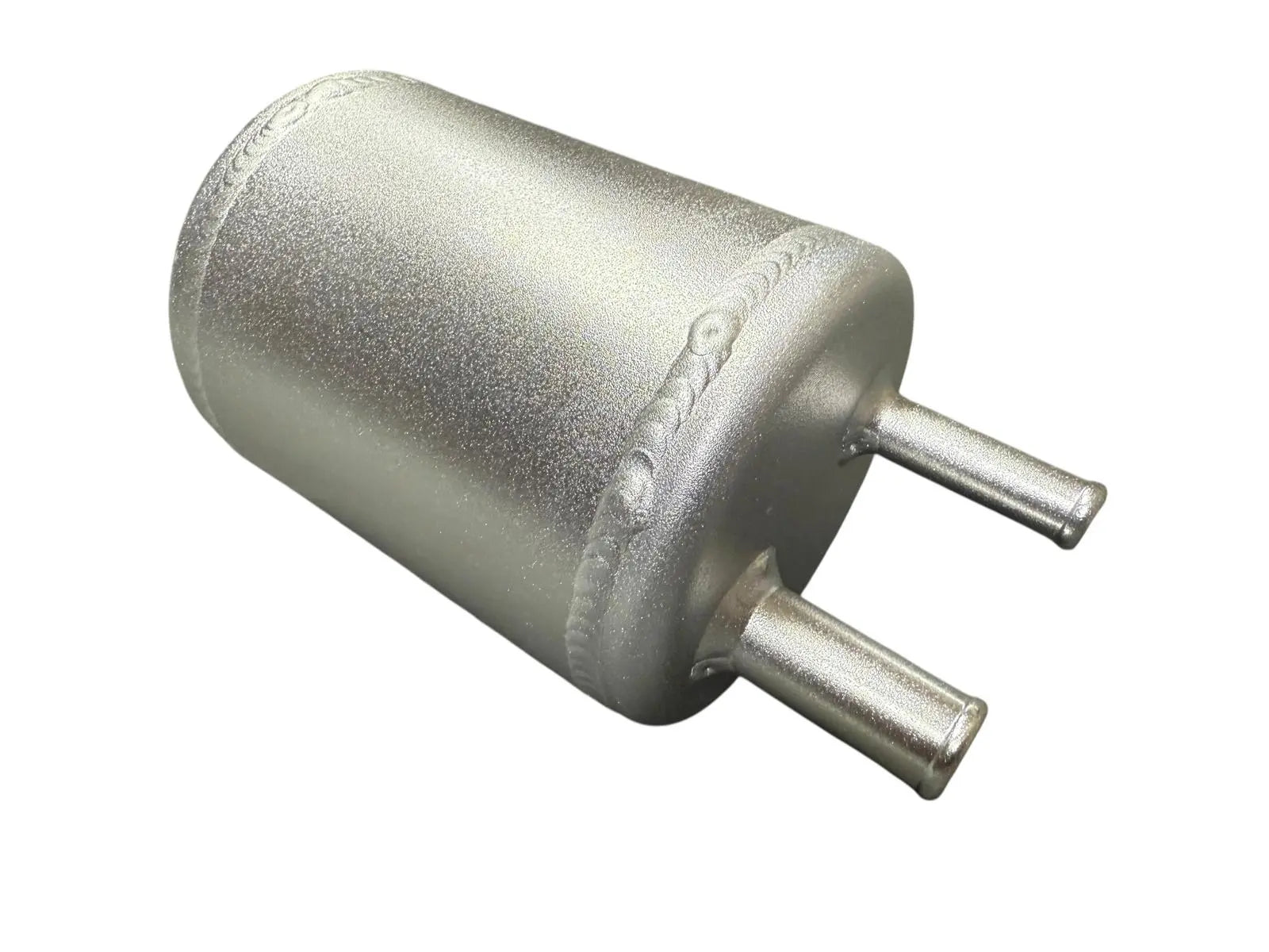 Jack Spania Racing billet aluminum power steering tank reservoir with cap, universal suspension part for vehicle power steering systems.