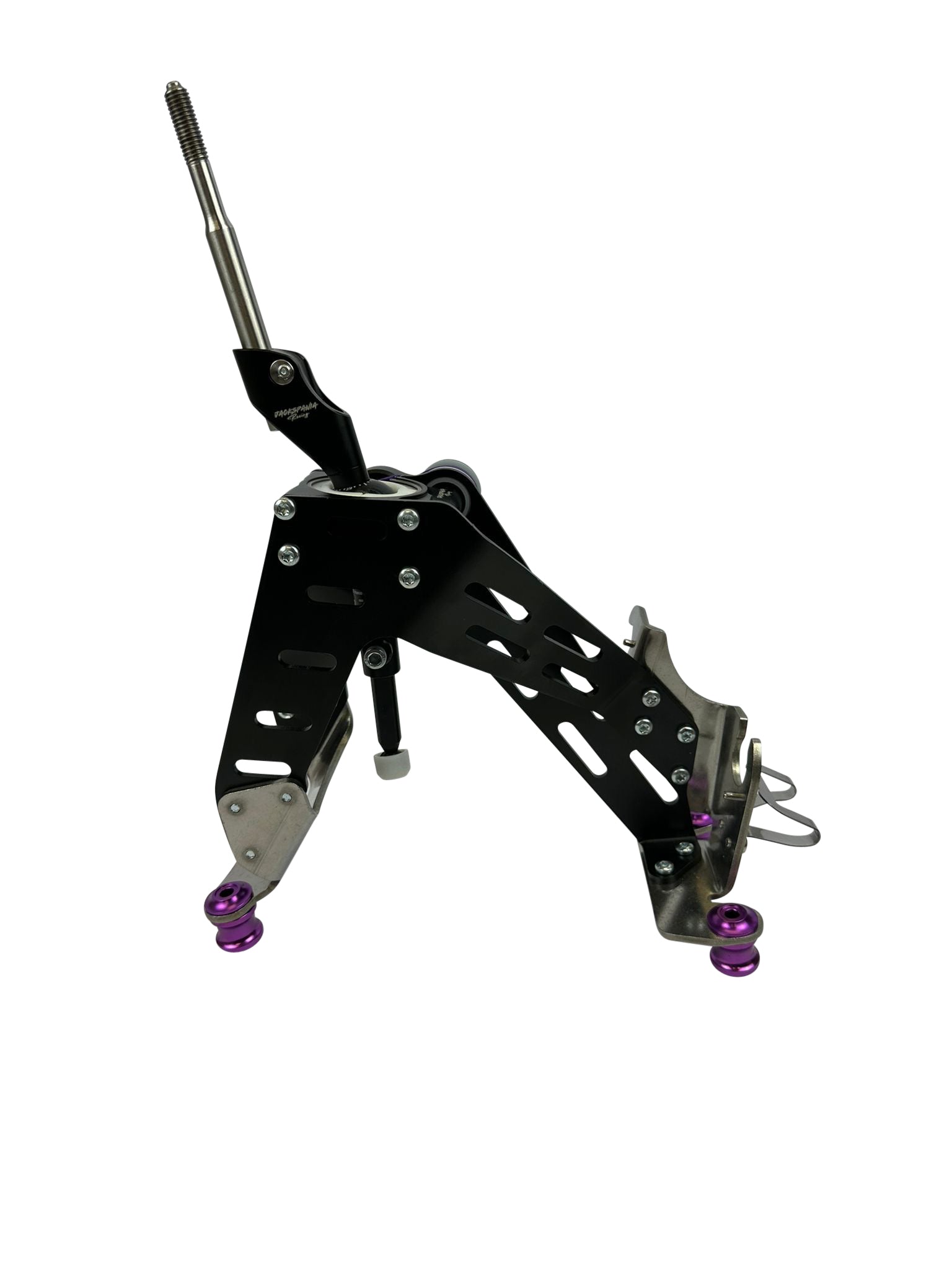 Fully adjustable race short shifter for Honda Civic Type R 10th Gen by JackSpania Racing, showing sleek transmission part in detail.