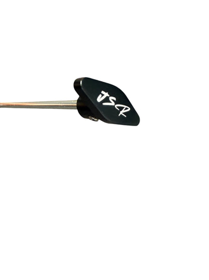 Billet B Series oil dipstick for Honda Acura B16 B18 VTEC engines, made by JackSpania Racing, showing the metal dipstick with markings.