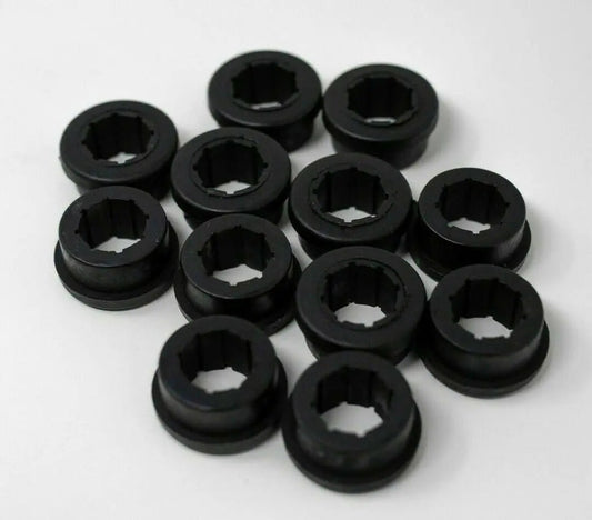 Jack Spania Racing replacement bushings for Skunk2 EG EK DC lower control arm and rear camber kit suspension parts.