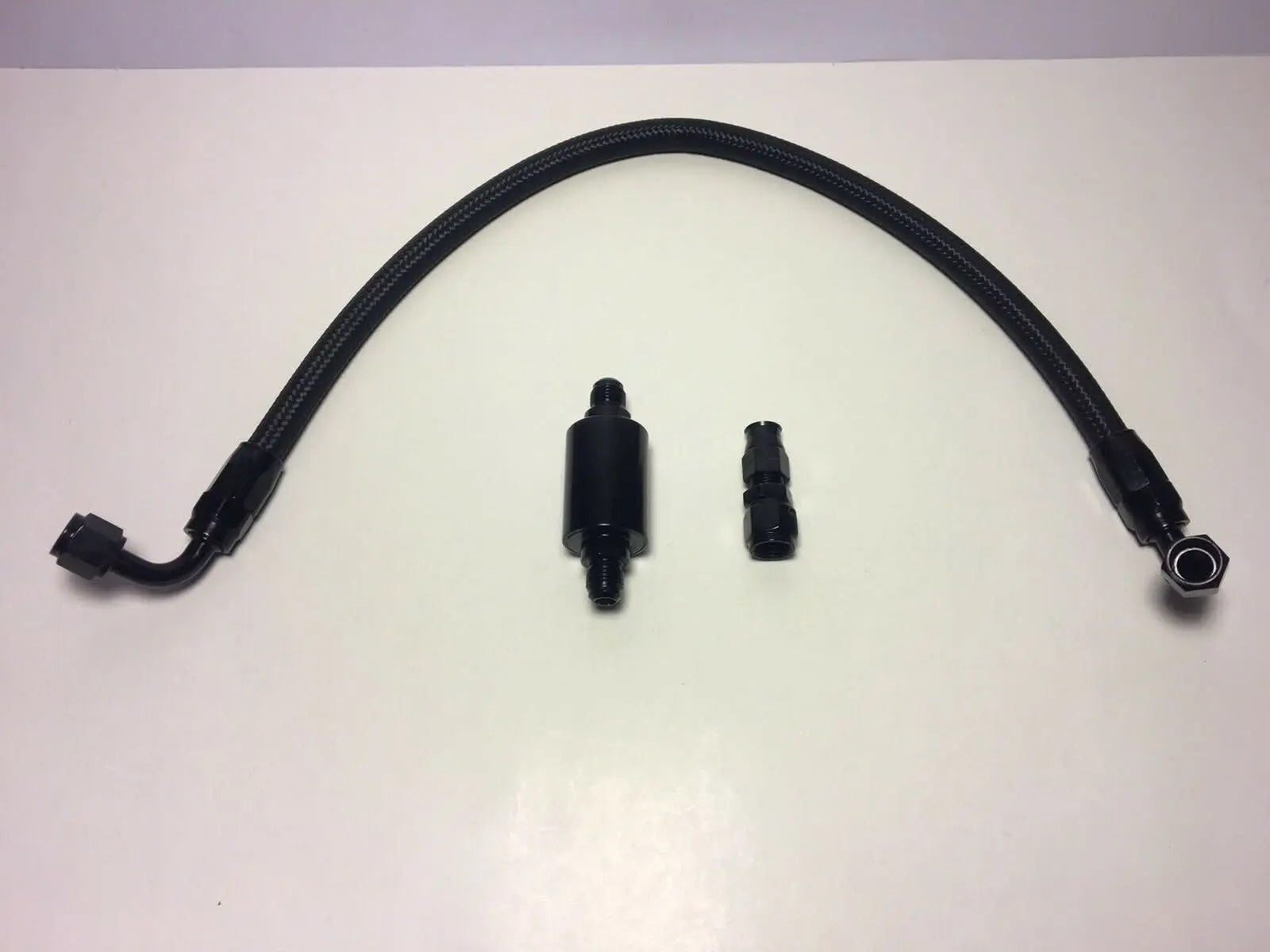 Jack Spania Racing B D-Series Tucked Fuel Feed and Return Line Kit for B16, B18, B20, D15, D16 engines in a Honda CRX or Del Sol