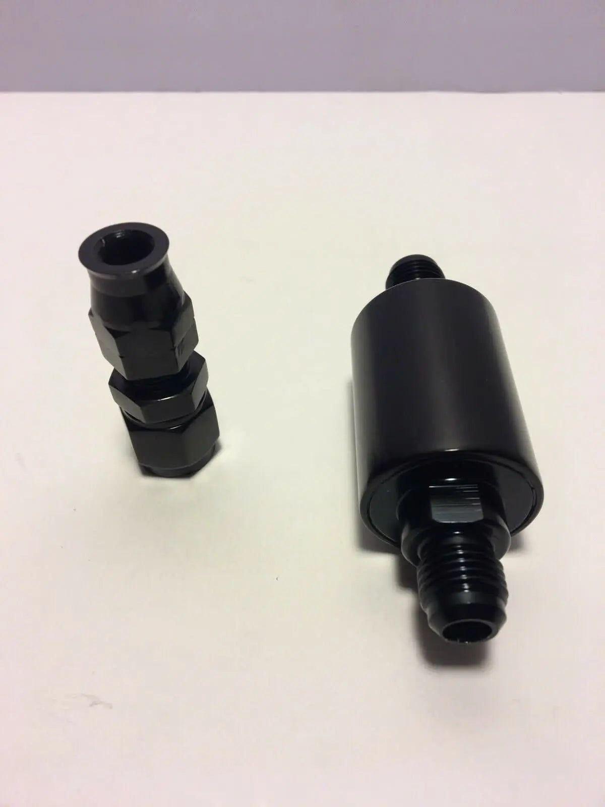 Jack Spania Racing B D-Series fuel feed and return line kit for B16, B18, B20, D15, D16 engines, shown with metal lines and fittings.
