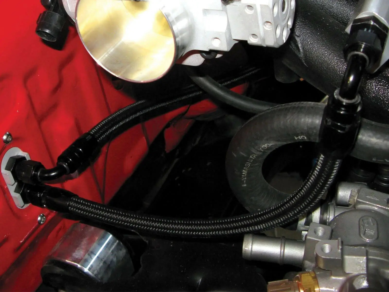 Jack Spania Racing B D-Series Tucked Fuel Feed and Return Line Kit for B16, B18, B20, D15, D16 engines in Honda CRX Del Sol Wagon