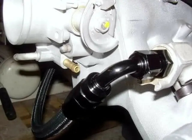 Jack Spania Racing B D-Series Tucked Fuel Feed and Return Line Kit for B16, B18, B20 engines in CRX and Del Sol wagons.
