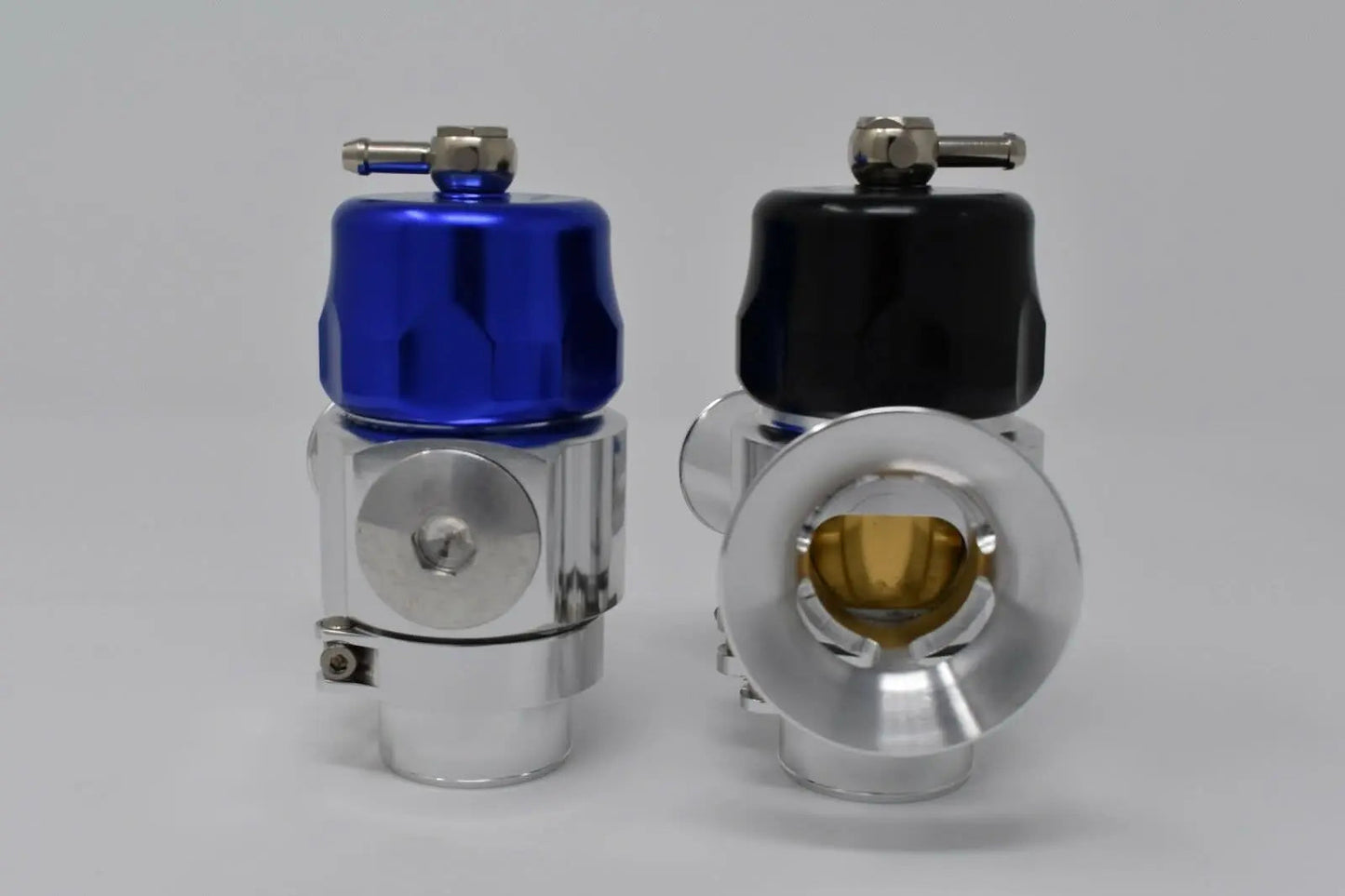 Dual port hybrid BOV for Mitsubishi Lancer Evo, Ralliart, Colt GSR turbo engine by Jack Spania Racing, showing the blow-off valve.