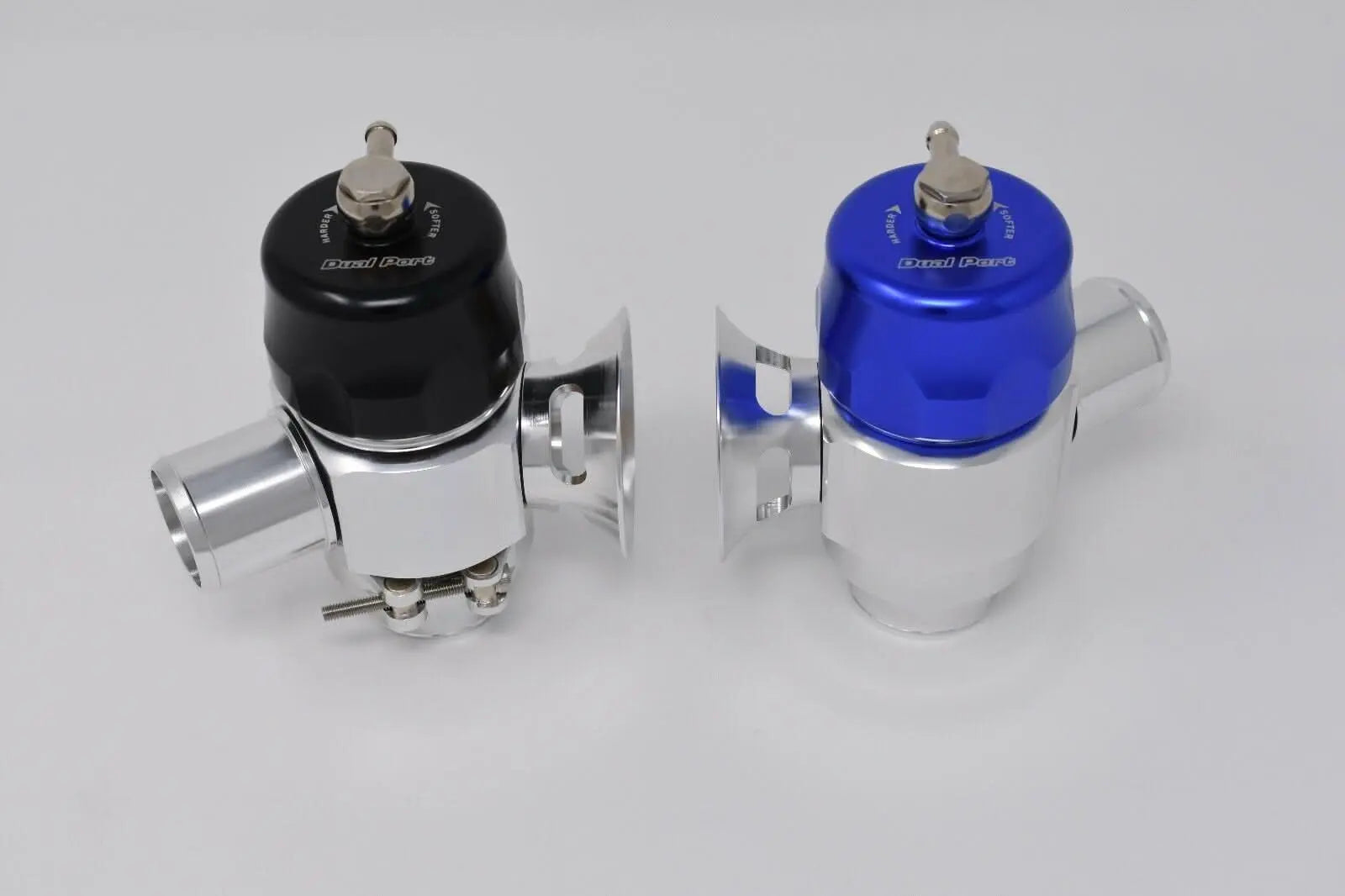 Dual port hybrid BOV for Mitsubishi Lancer Evo, Ralliart, Colt GSR turbo engine by Jack Spania Racing, showing the blow-off valve.