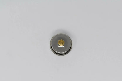 Jack Spania Racing fuel pressure regulator gauge with 0-160 PSI bar liquid-filled display for engine tuning and diagnostics.