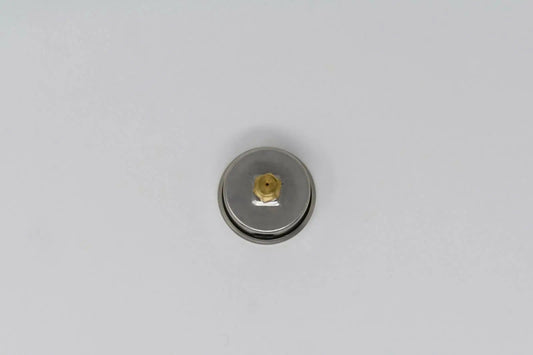 Jack Spania Racing fuel pressure regulator gauge with 0-160 PSI bar liquid-filled display for engine tuning and diagnostics.