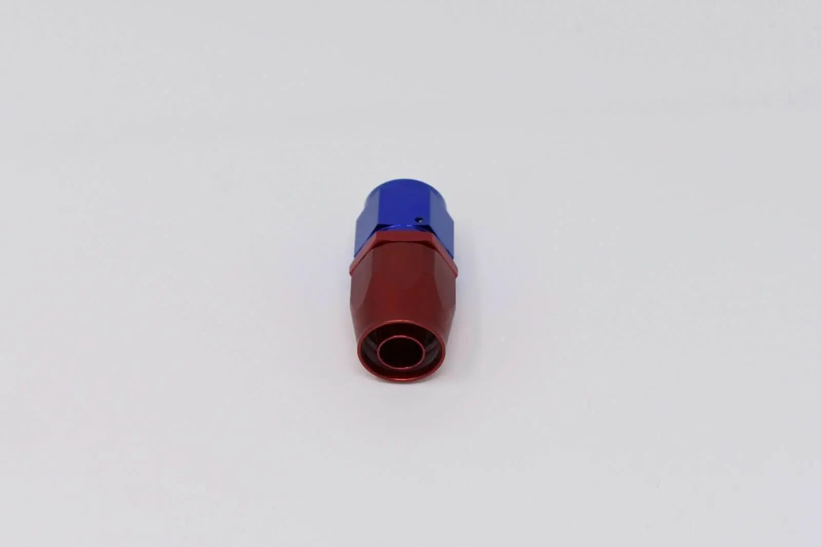 Jack Spania Racing 8 AN straight billet swivel steel hose end fitting for oil, fuel, and water lines in engine applications