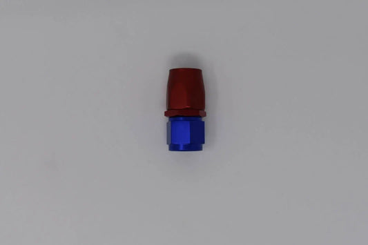 Jack Spania Racing 8 AN straight billet swivel steel hose end fitting for oil, fuel, or water engine parts.