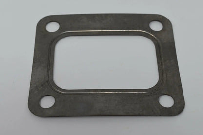 Garrett T4 Turbo inlet flange gasket with 4-bolt design, made of durable 304 stainless steel, for engine parts by Jack Spania Racing