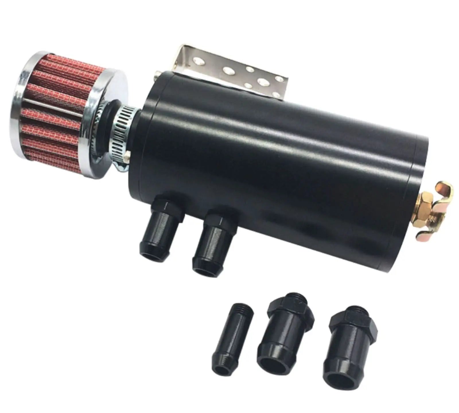 Motor K Swap Aluminum Oil Catch Can Reservoir Tank With Breather Filter Baffled - Jack Spania Racing