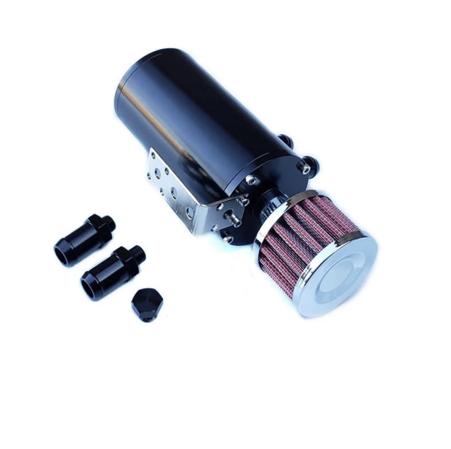 Motor K Swap Aluminum Oil Catch Can Reservoir Tank With Breather Filter Baffled - Jack Spania Racing