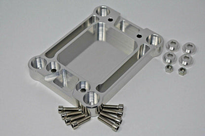 Jack Spania Racing K20 K24 shifter base plate and hardware for Honda Civic, Integra, and CRX K-series transmission parts.