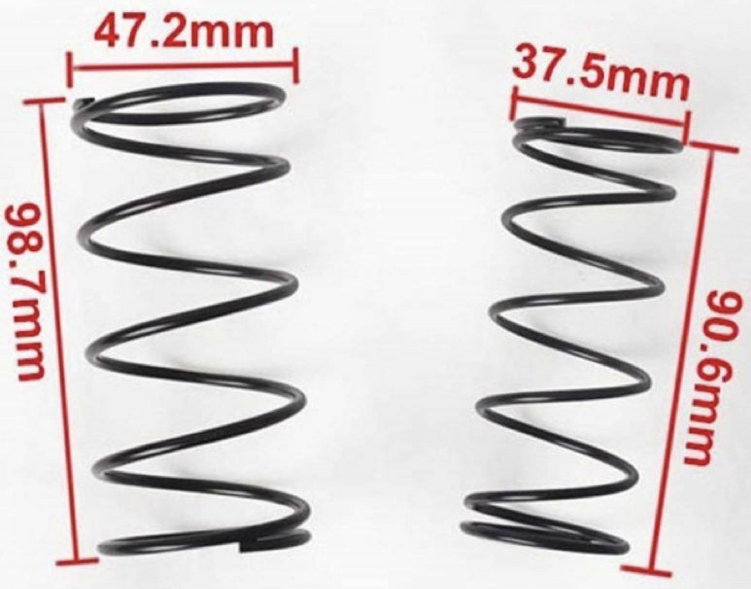 Jack Spania Racing wastegate spring set with 8 PSI and 14 PSI springs for 38mm and 44mm TiAL turbochargers.