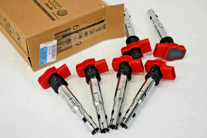 Audi A6 Allroad 2.7T R8 ignition coil pack conversion kit by Jack Spania Racing, engine parts for upgrade.