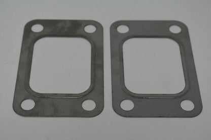 Two Jack Spania Racing turbo exhaust inlet manifold gaskets for T2 T25 T28 GT25 GT28 turbo flanges, engine parts.