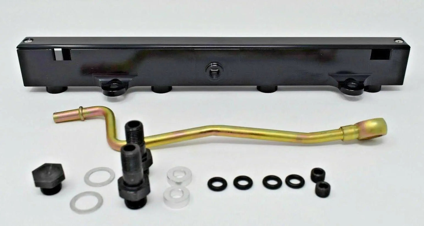 Jack Spania Racing K-Series billet aluminum high flow fuel rail for K20 and K24 engines, designed for RSX, SI, Civic, and K Swap.