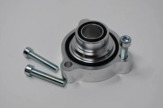 Mercedes A180 CLA GLA 250 2.0T Turbo BOV Blow Off Valve Adapter by Jack Spania Racing, engine part with metal fittings and hoses.