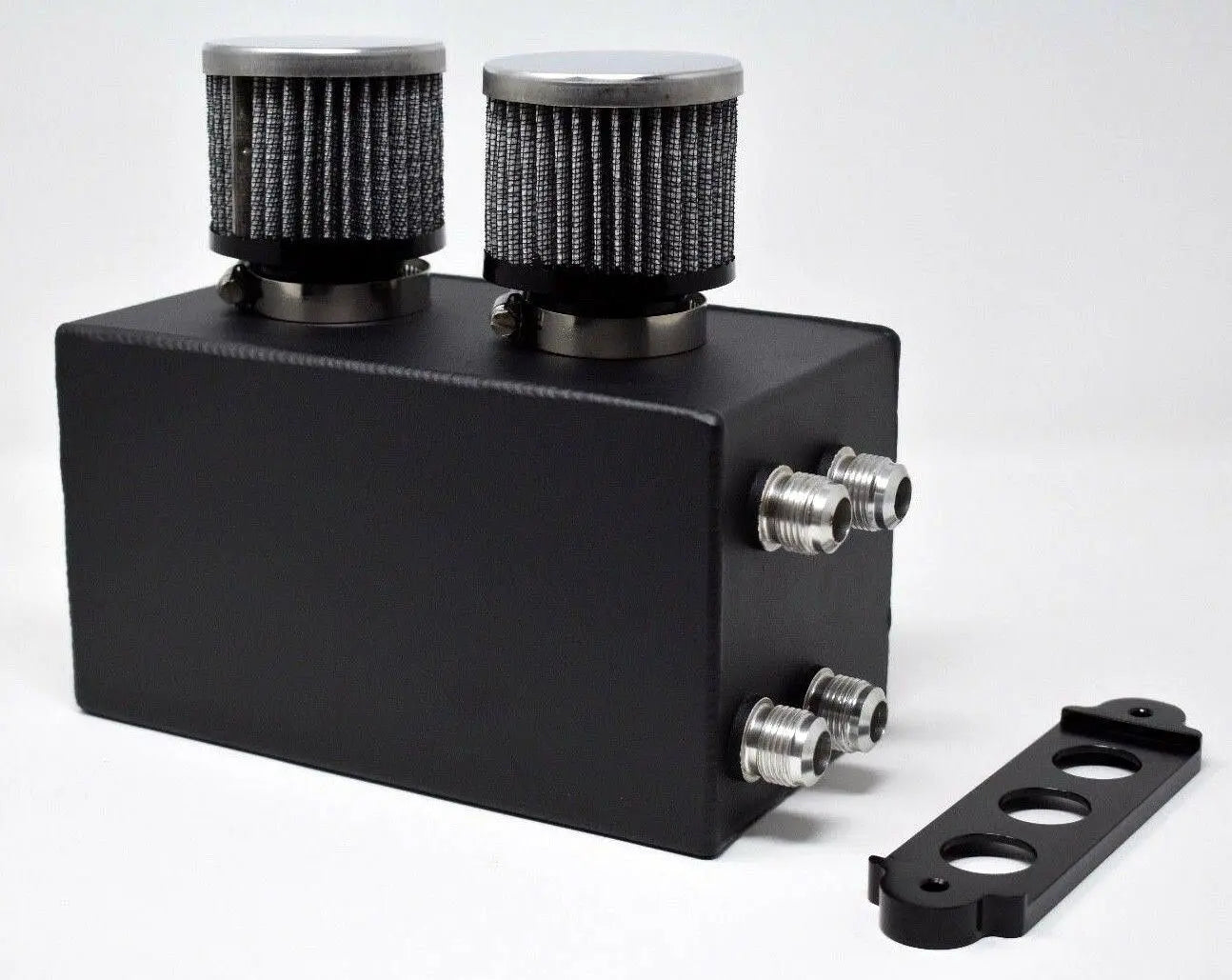 Jack Spania Racing Pro Series oil catch can for Honda Civic and Acura Integra, 4-port engine part with -10AN fittings.