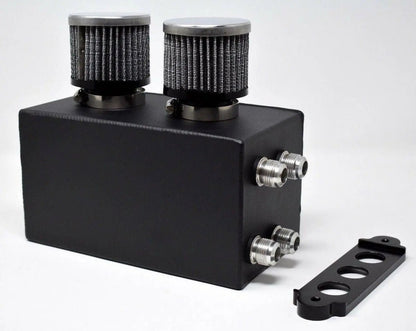 Jack Spania Racing Pro Series oil catch can for Honda Civic and Acura Integra, 4-port engine part with -10AN fittings.